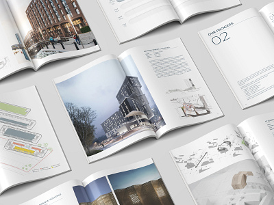 Footprint Design Portfolio brochure brochure design minimal minimalist portfolio portfolio design