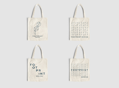 Footprint Design Merchandise branding footprint design merchandise gadgets logo design torba tote bag tote bags