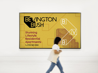 Bevington Bush - Property Visual Identity architecture logo billboard branding design logo design minimal property branding