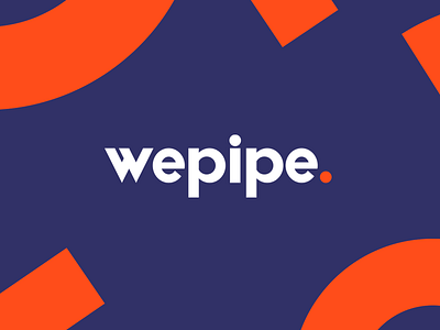 Wepipe brand logo logotype pipeline wepipe