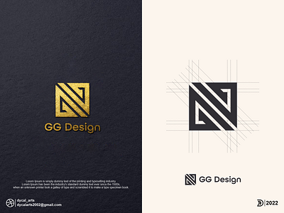 GG monogram logo initial
