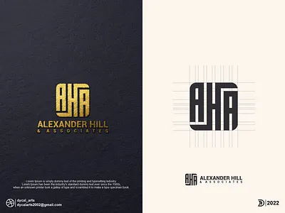 AHA monogram logo initial