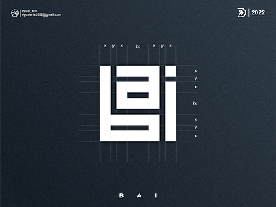 BAI monogram logo initial