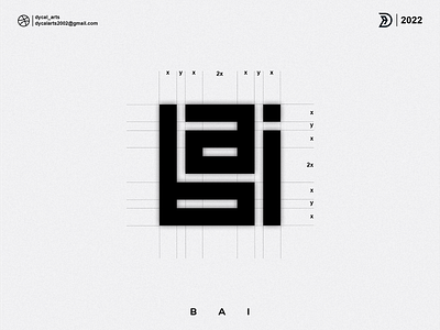 BAI monogram logo initial