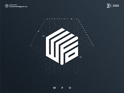WFO monogram logo initial