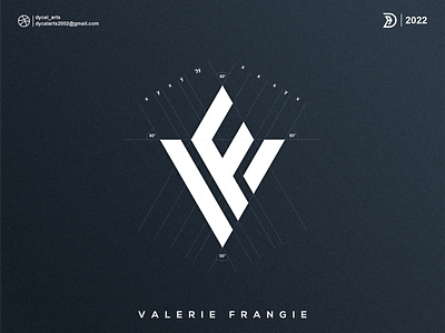 VF monogram logo initial