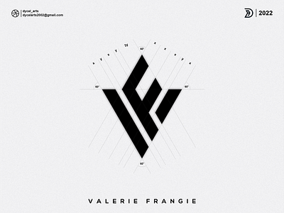 VF monogram logo initial
