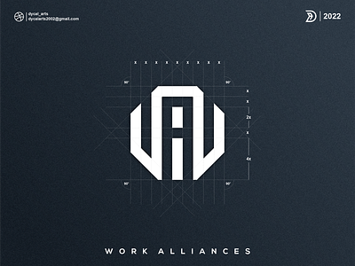 WA monogram logo initial