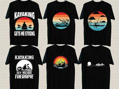 Kayaking Tshirt Bundle graphic design tshirt tshirtbundle tshirtdesign