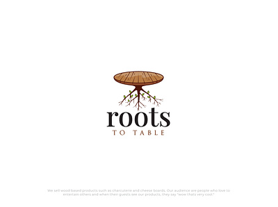 Roots logo boards charcuterie crafted genuine logo roots table wood