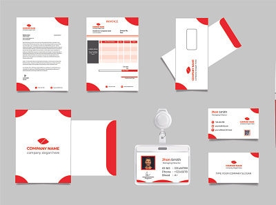 Stationery design (Standard Package) brand identety branding business branding business card business card and stationary design logo stationary design vector