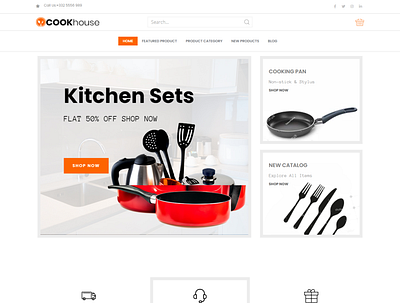 Ecommerce Landing Page cooking accessories ecommerce elementor pro landing page sales page squeeze page woocommerce wordpress website