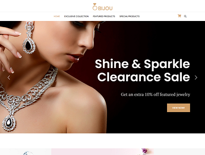 Jewellery Ecommerce Landing ecommerce ecommerce website landing page sales page squeeze page woocommerce wordpress website