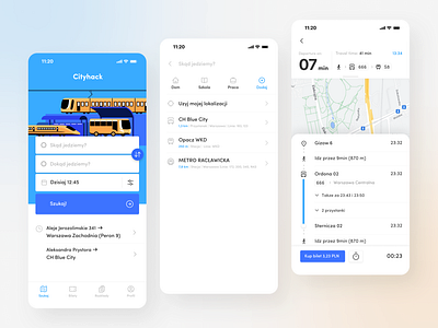 CityHack - Public Transport App Project | UI Case Study app design figma graphic design modern simply transport ui ux