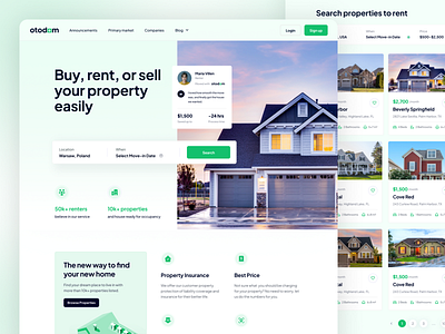 Otodom rebranding - Rent Website