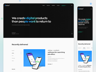 QarbonIT - Software House Landing Page
