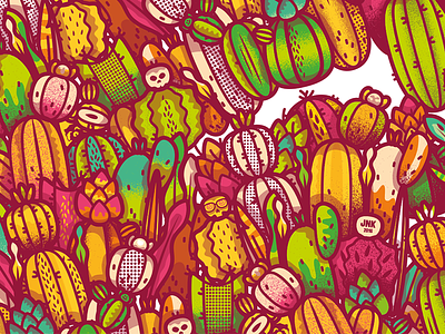 Cactus Pattern cactus desert illustration pattern wild