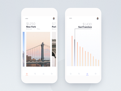 Travel app (Place info) app design concept