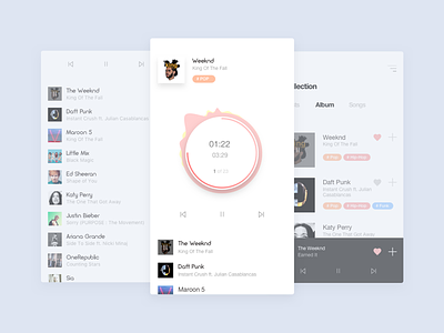Music player app design concept