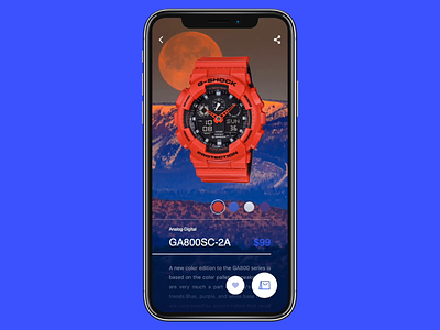 Watch App | G-Shock | Concept android animation app concept design flat clean simple g shock interface ios mobile mobile ios iphone principle sketch store ui ux watch app watch ui watches