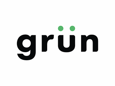 GRUN Juice & Salad Bar Logo Design art branding clean design graphic design illustration illustrator logo minimal typography