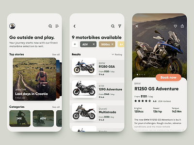 Concept Motorbike Rental mobile