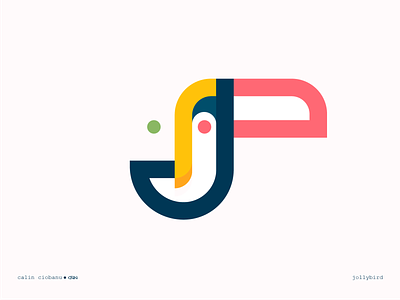 Jolly bird brand design illustration logo logotype man mark minimal paradise rainforrest symbol tropical tucano