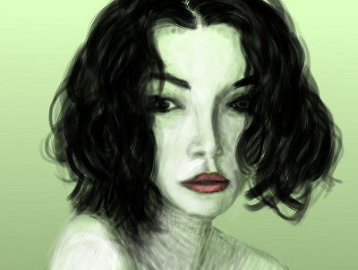 portrait digitaldrawing drawing face illustration krita poortrait wacom