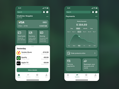 Mobile banking app