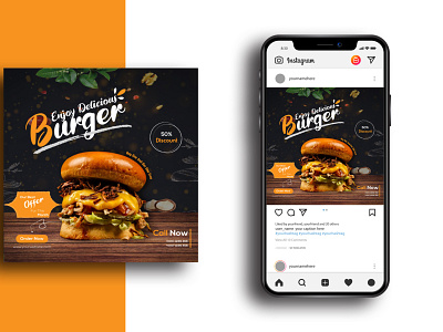 Instagram Post branding design facebook ad facebook banner facebook post facebook post design flat food banner food flyer food poster instagram banner instagram post minimal social media banner social media templates vector