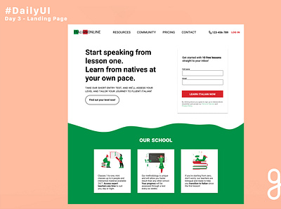 #DailyUI Challenge - Day 3 - Landing Page dailyui 003 dailyuichallenge landingpage