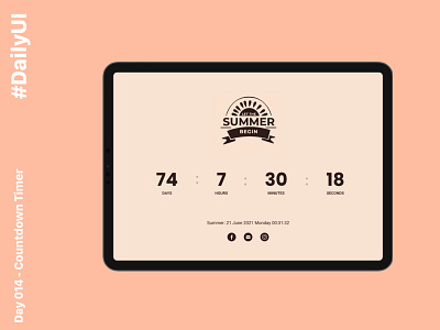 Daily UI Challenge day 14: Countdown Timer