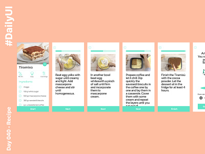 Daily UI challenge day 40 - Recipe dailyui dailyuichallenge