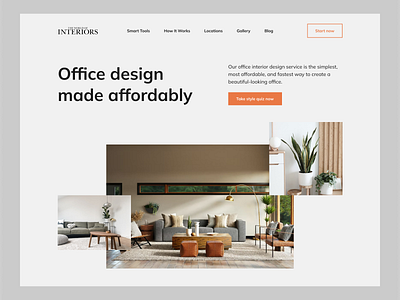 Interior Design Landing Page