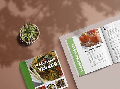 Vegan recipe book book design editorial design illustration illustrator mockup vegan vegan food