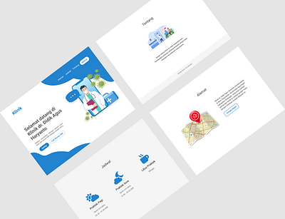 Landing page full branding design health health app illustration landing page landing page design ui ux web