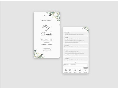 Undangan online branding design ui ux web wedding wedding card wedding invitation