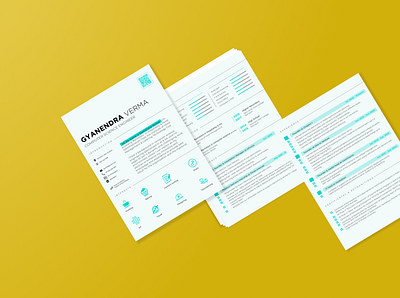 Resume Design cv design figma illustration mockup resume template