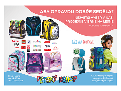 Kids backpack product flyer bags brand design graphic design kids product products typography vector