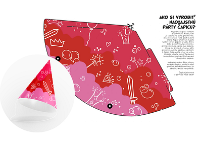 PARTY hat creative design graphic design hat kids party vector