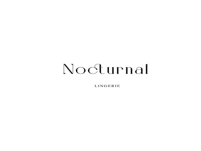Nocturnal branding design graphic design identity lingerie logo typography vector