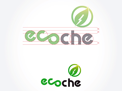 ecoche brand branding electric ev green logo vehicle