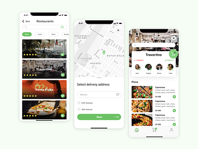 Food delivery app app branding design food icon illustration logo typography ui ux vector