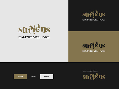 Sapiens Inc alternative ambigram design logo sapiens sapiens inc vector