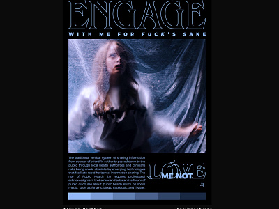 ENGAGE affiche art director graphicdesign graphisme instagram mental health awareness mentalhealth photoshop poster poster art poster design social media typographic typographie typography visual art
