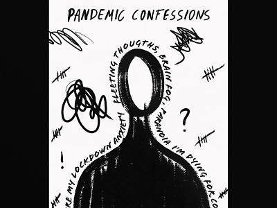 Pandemic Confessions (series) art director covid19 design editorial lockdown pandemic poster poster design typogaphy typographie visual art visual artist