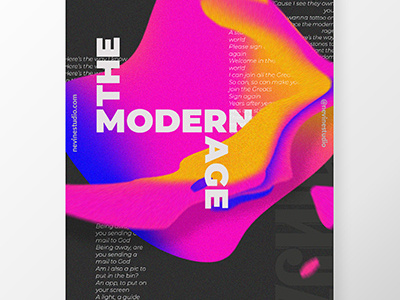 The Modern Rage 3d effect abstact abstract art baugasm kadinja modern art neon poster art poster design typogaphy typography art