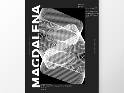 MAGDALENA abstract baugasm geometric illustraion modern art modernism poster poster art poster design print typogaphy