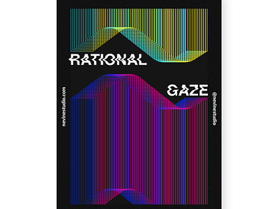 Rational Gaze abstact colors geometric geometric art graphicdesign illustrator moder neon photoshop poster poster design posters prints typography