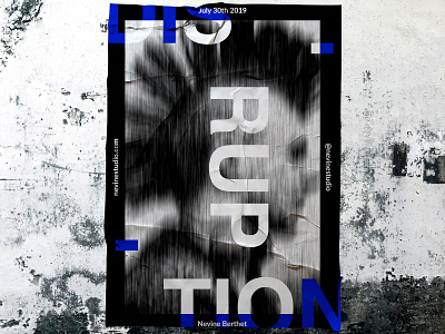 Disruption. abstract anarchy chaos design disruption modern art photoshop poster poster art poster design punk typogaphy visual art visual artist